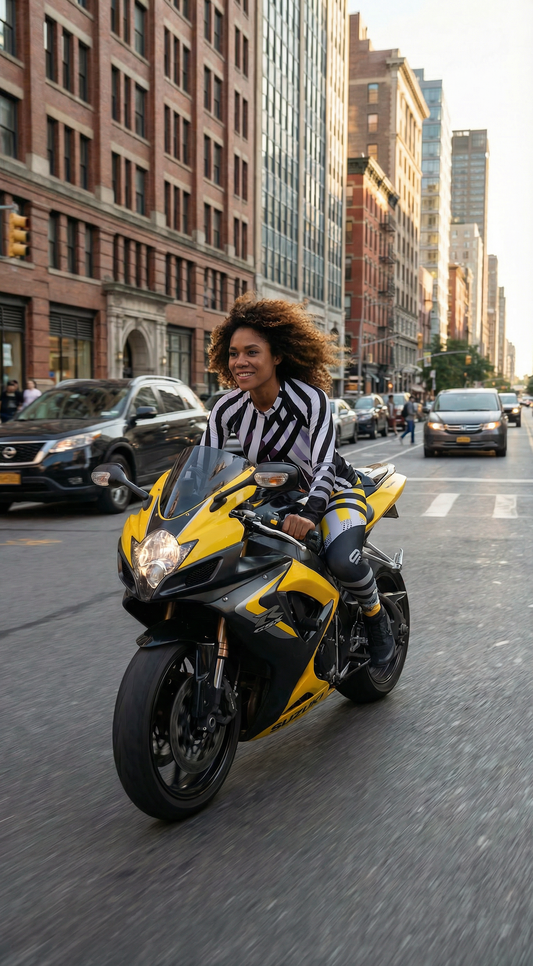 "Comet Shot" UPF 50+ Fitted Stretchy L/S Tee