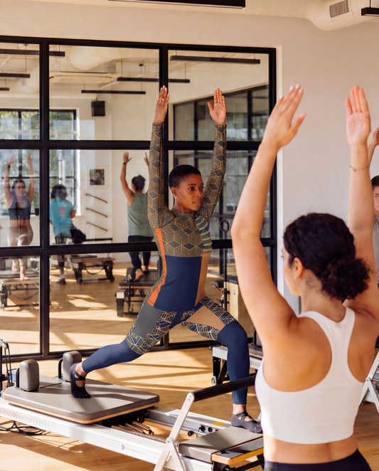 "Bantu Road" UPF 50+ Fitted Stretchy L/S Tee