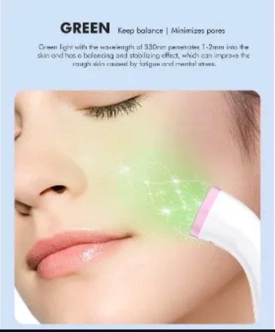 Spend $100 - Free RF UV Facial Led Red & Blue Acne Spot Treatment Beauty Device