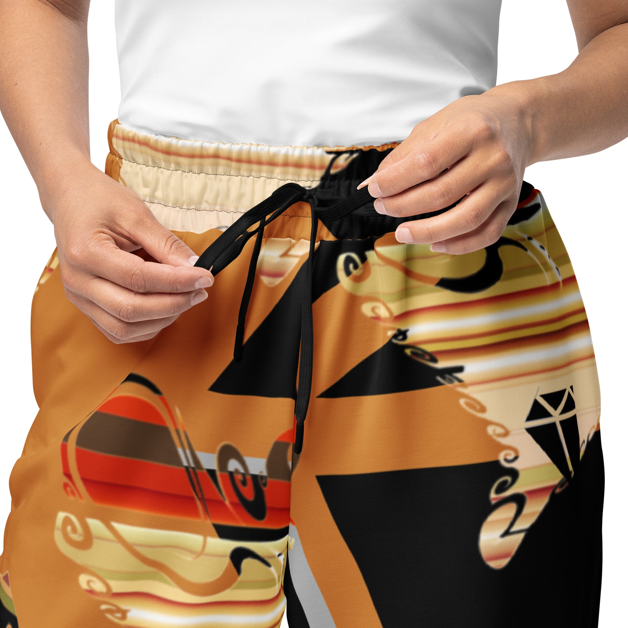 "God Sees the Heart" Wide-leg Joggers-10