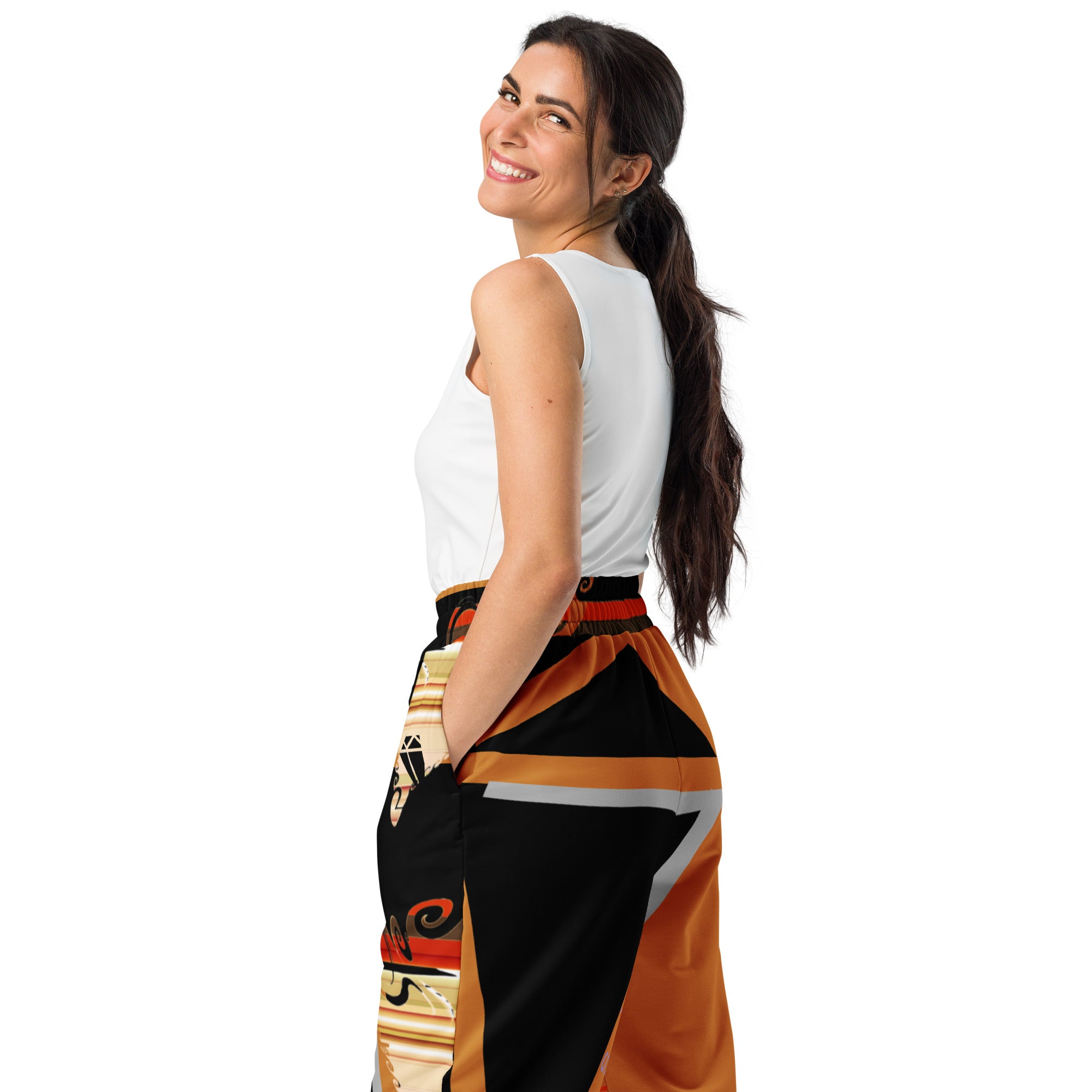 "God Sees the Heart" Wide-leg Joggers-8