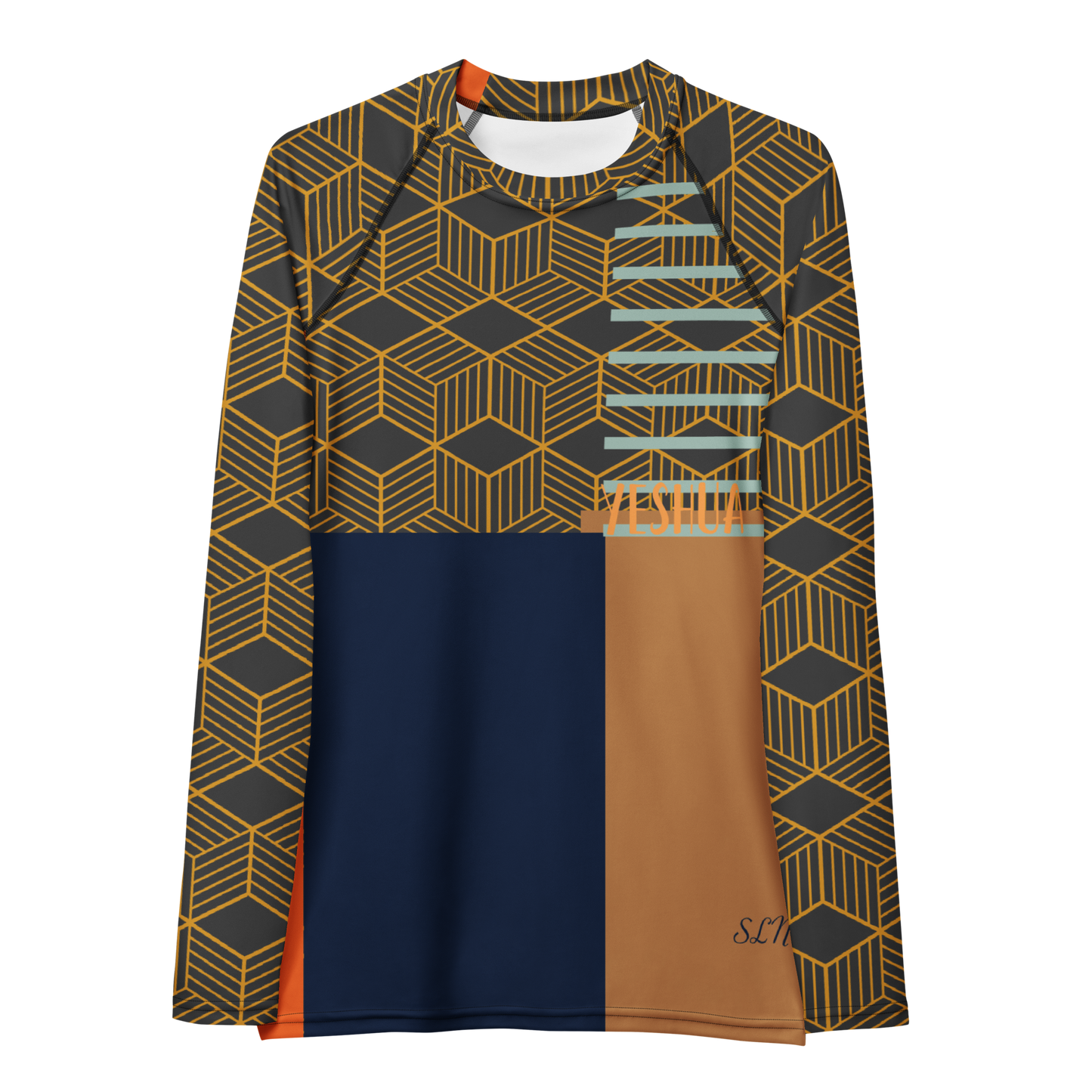 "Bantu Road" UPF 50+ Fitted Stretchy L/S Tee