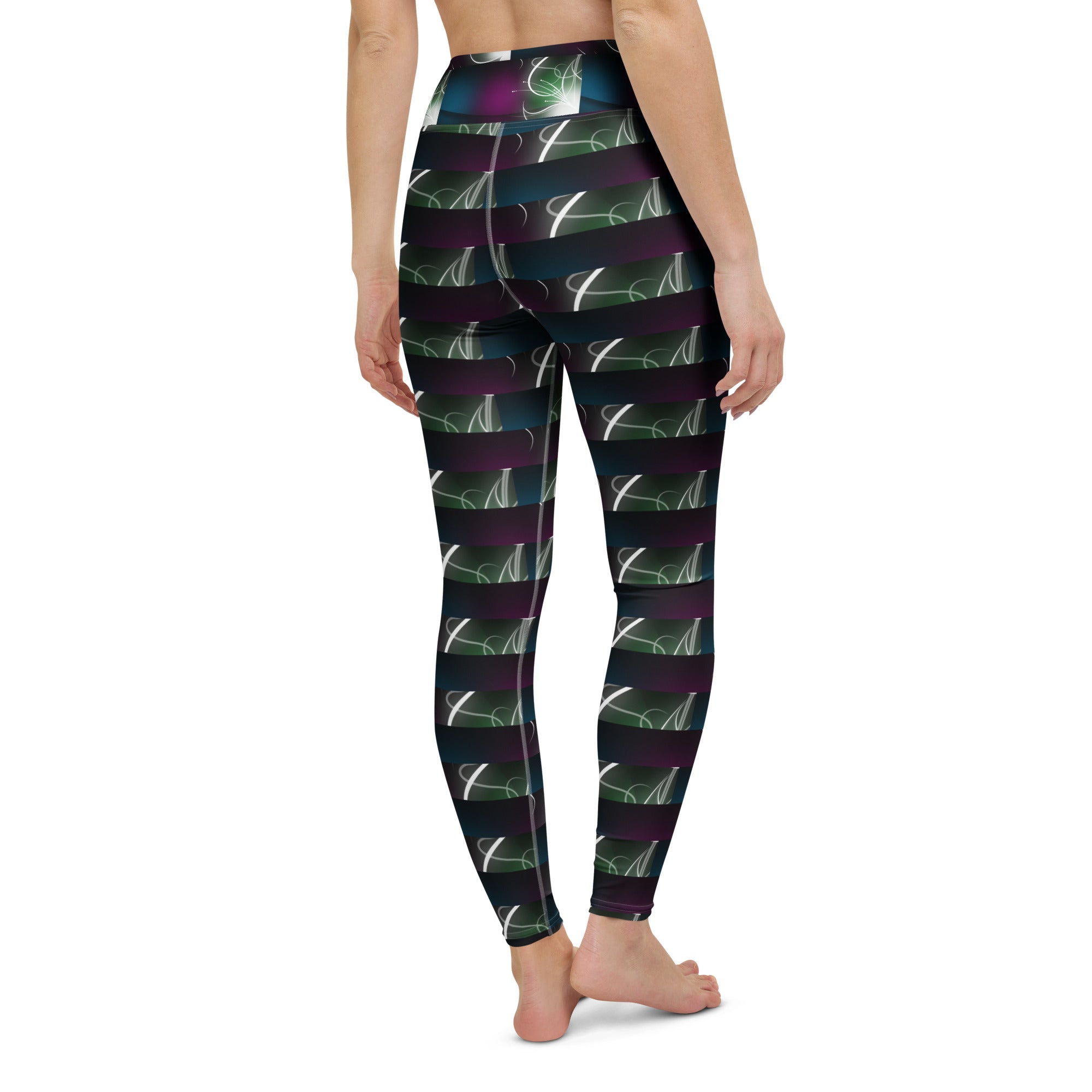 "Electric Lady" Straight Size UPF 50+ High-Rise Pant 27" - 30"-6