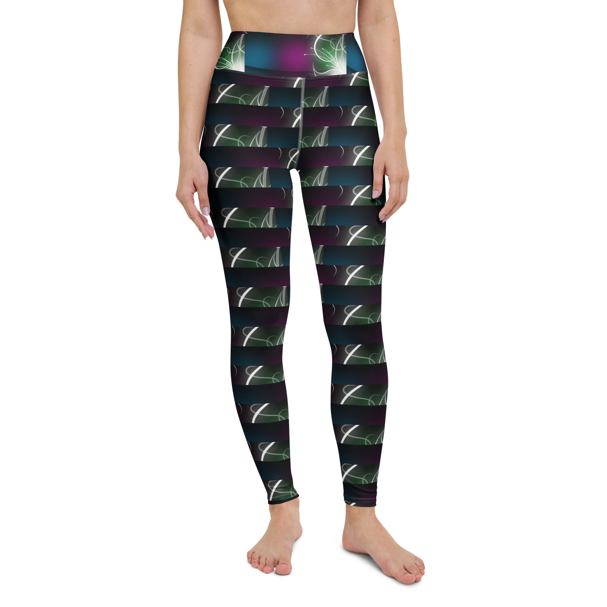"Electric Lady" Straight Size UPF 50+ High-Rise Pant 27" - 30"-7