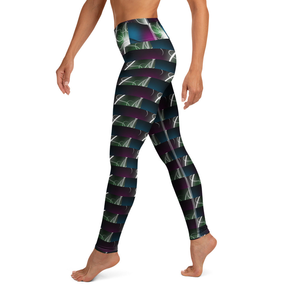 "Electric Lady" Straight Size UPF 50+ High-Rise Pant 27" - 30"-4