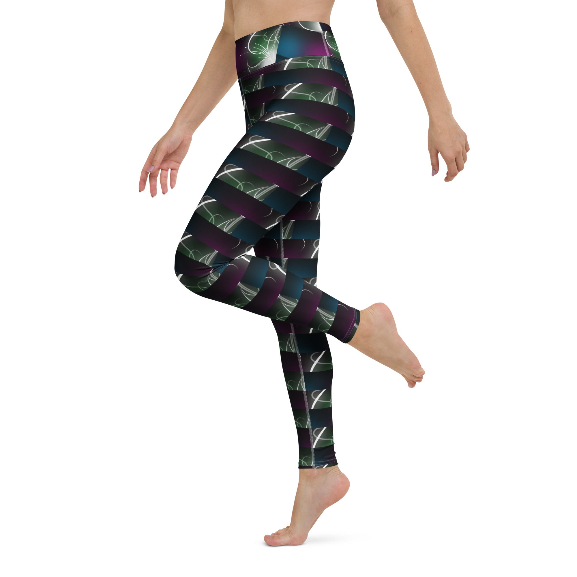 "Electric Lady" Straight Size UPF 50+ High-Rise Pant 27" - 30"-8