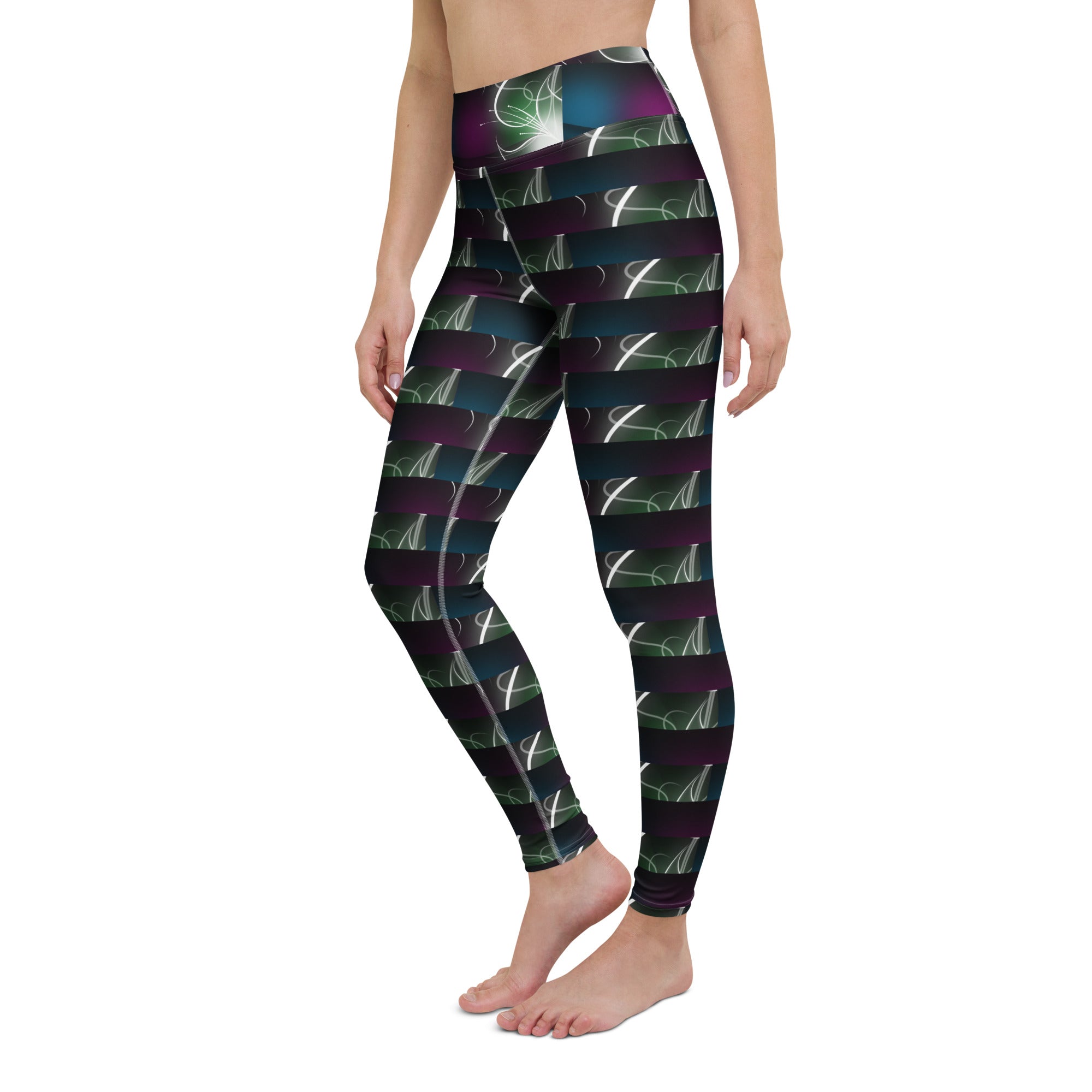 "Electric Lady" Straight Size UPF 50+ High-Rise Pant 27" - 30"-9