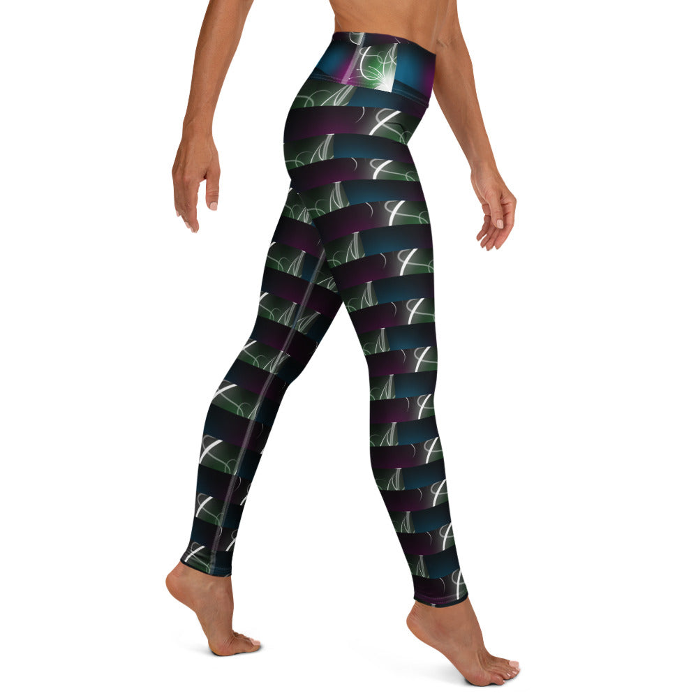 "Electric Lady" Straight Size UPF 50+ High-Rise Pant 27" - 30"-5