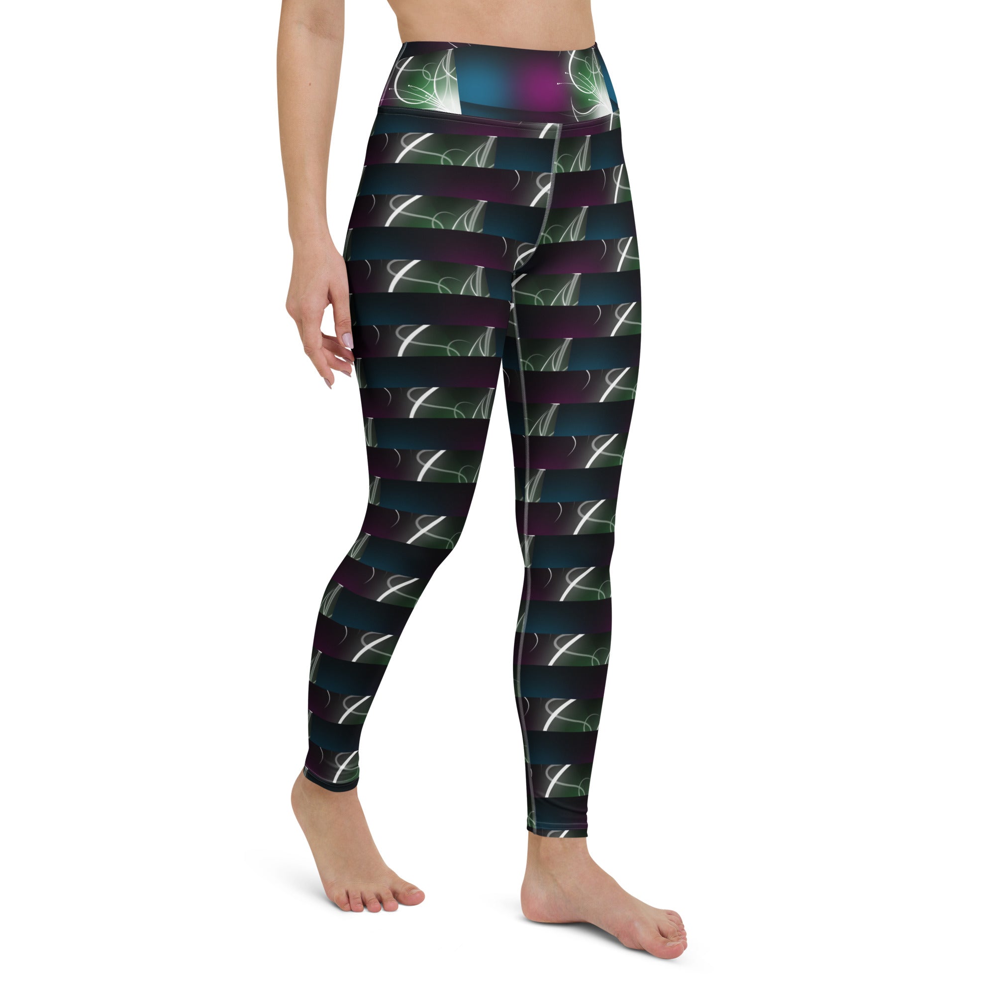 "Electric Lady" Straight Size UPF 50+ High-Rise Pant 27" - 30"-11