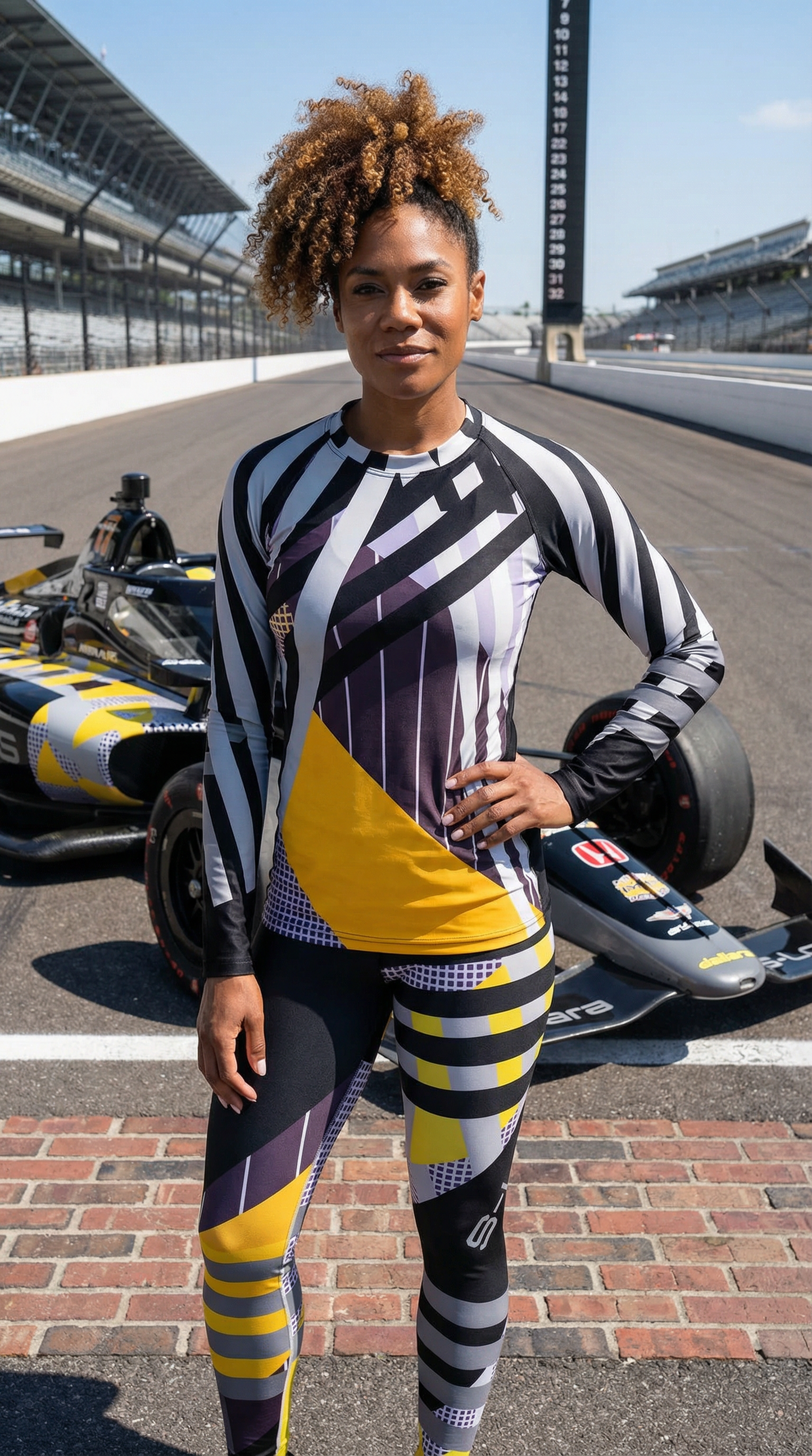 "Comet Shot" UPF 50+ Fitted Stretchy L/S Tee