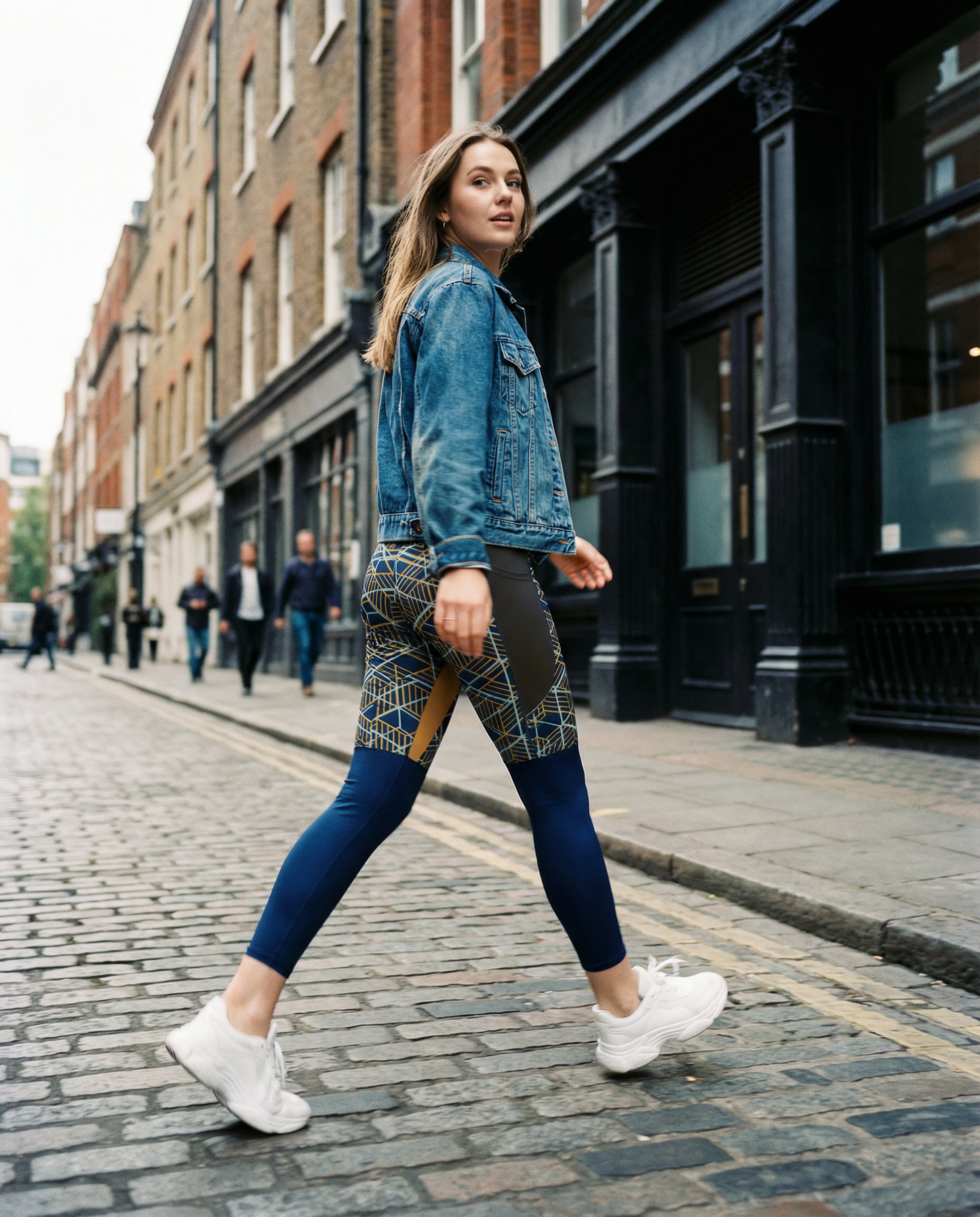 "Bantu Road" Crossover Waistband Straight and Plus Size UPF 50+ High-Rise Pant with Pockets 27" - 30"