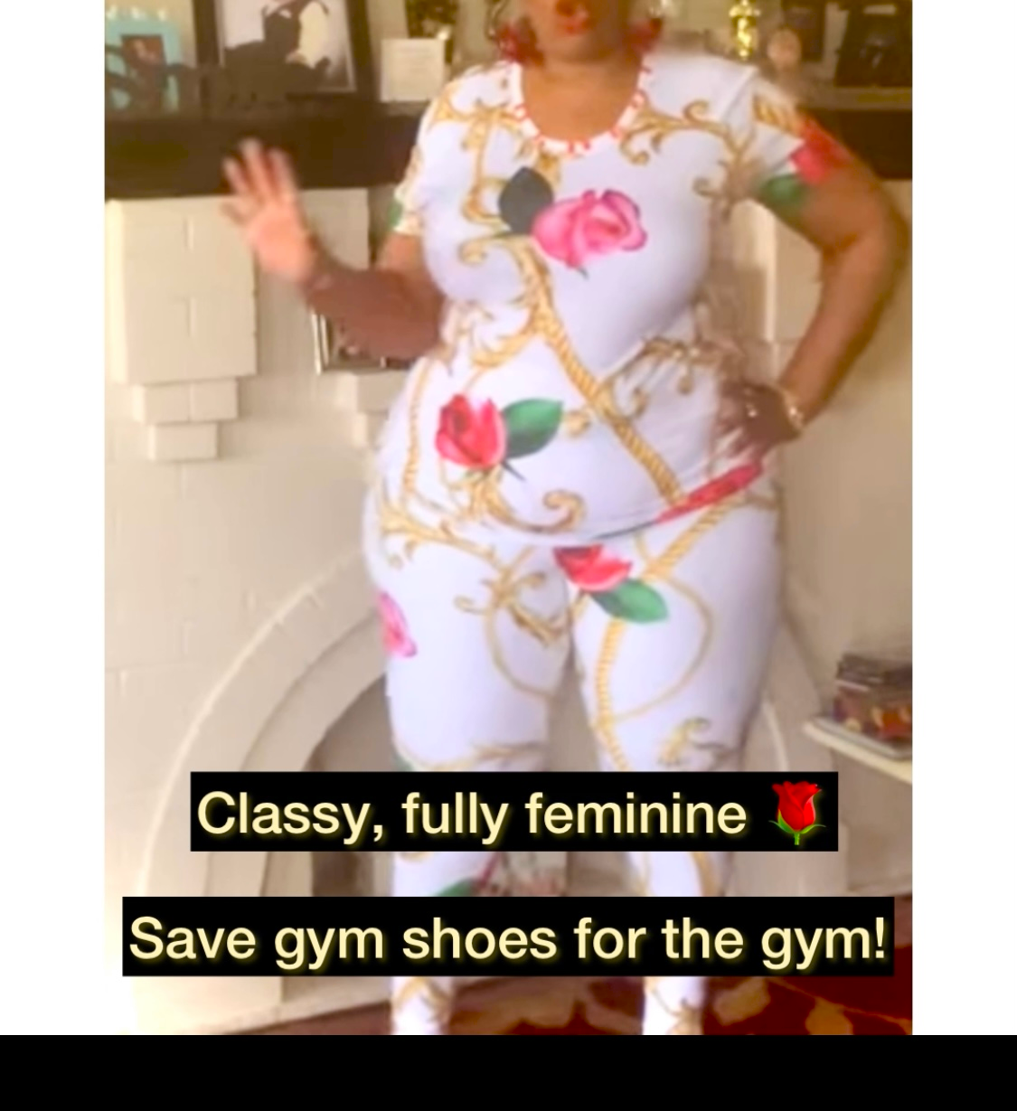 "Rose of Sharon" Plus Size UPF 50+ High-Rise Pant 28" - 31"